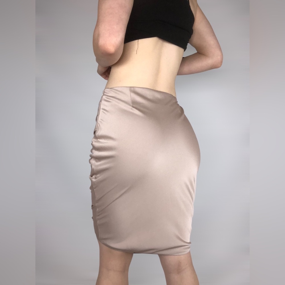 AS by DF Ruched Mini Bodycon Skirt - Picture 6 of 9